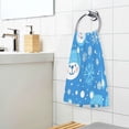 thumbnail image 3 of Yayeee 100% Cotton Hand Towels for Bathroom 16" x 28" Soft Absorbent Kitchen Towel, Blue Bears, 3 of 7