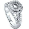 Pompeii3 5/8ct Round Double Halo Diamond Engagement Ring Setting