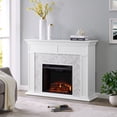 thumbnail image 4 of Southern Enterprises 50" White and Gray Contemporary Electric Fireplace, 4 of 4