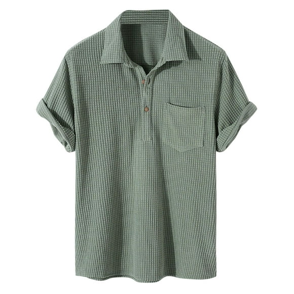 Ketyyh-chn99 Golf Polo Shirts for Men Casual Men's Shirts 2024 Pullover Tee Shirts Blouse Fashion Green,XL