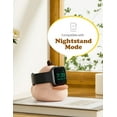 thumbnail image 4 of Charger Stand Compatible with Apple Watch Series 49/46/45/44/42/41/40/38mm iWatch Ultra2/Ultra/10/9/8/SE2/7/6/SE/5/4/3/2/1,Cute Duck Silicone Dock Station Compatible with Night Stand Mode,Pink, 4 of 14