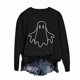 thumbnail image 1 of Ailaofu Womens Halloween Crewneck Sweatshirt Cute Long Sleeve Graphic Pullover Tops Fall Fashion Clothes, 1 of 4
