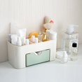 thumbnail image 2 of PENGXIANG Cosmetic Storage PP Plastic Makeup Tool Box Jewelry Brush Organizer Case Table Storage Supplies  Light Blue, 2 of 10