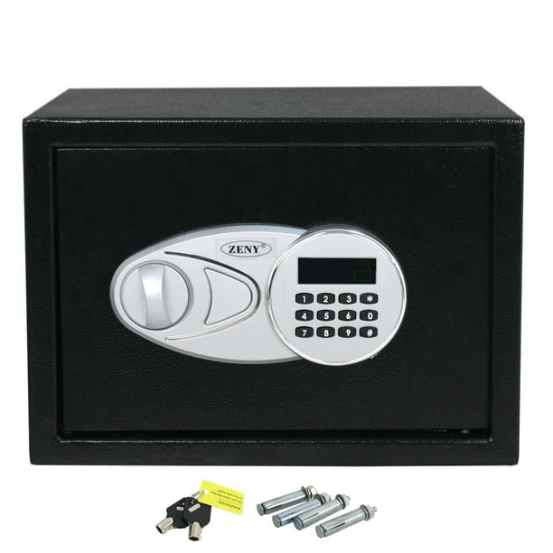 Zeny Digital Security Safe Box Sturdy Construction w/Electronic Lock, 2