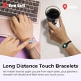 thumbnail image 3 of TOTWOO Candy Collection-Long Distance Touch Bracelets for Couples, Vibration & Light up for Love -Pair of Couples Bracelets | Long Distance Relationship Gifts for Girlfriend, 3 of 8