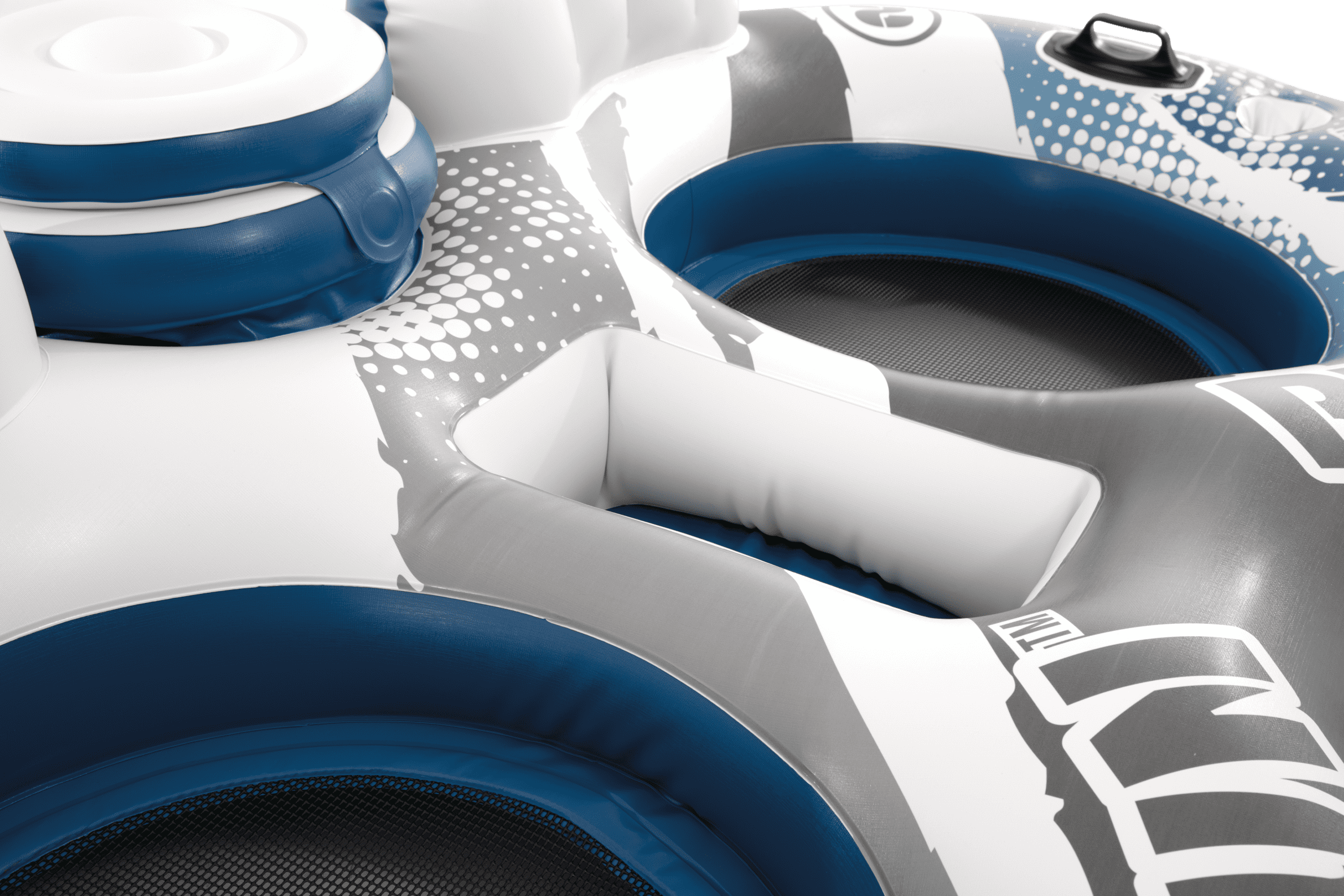 Intex River Run 2 - 2 Person Inflatable Floating Water Tube with Cooler and Quick Connects - River Lake Pool