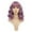 (Lilac Purple)6184, variant on MORICA Curly Bob Wig with Bangs 12 inch Short Wavy Lilac Purple Wigs for Women Bang Wig Synthetic Wigs with Bangs