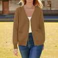 thumbnail image 4 of Lightweight Cardigan Sweaters for Women 2025 Long Sleeve V Neck Button Knit Sweater Cardigans with Pockets, 4 of 7