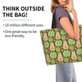 thumbnail image 2 of Pofeuu Fruits 1 Print Reusable Grocery Bags - Washable, Foldable, Packable Tote, Large Handles, Heavy Duty, Zippered Top Pouch, 2 of 8