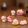 thumbnail image 4 of 6 Uds. Figuras de Cerdos en Miniatura, Figuras de Juguetes Familiares de Cerdo Rosa , Manualidades DIY para DecoracióN de JardíN de Hadas, Decoraciones para el Hogar, 4 of 7