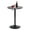 Black, variant on Rongbuk 23.6" Round Bar Table, Bistro Pub Table, Adjustable Height Pub Table, 360° Swivel Cocktail Bar Table with Metal Base and MDF Top, Suitable for Small Space, Bar, Bistro, Café
