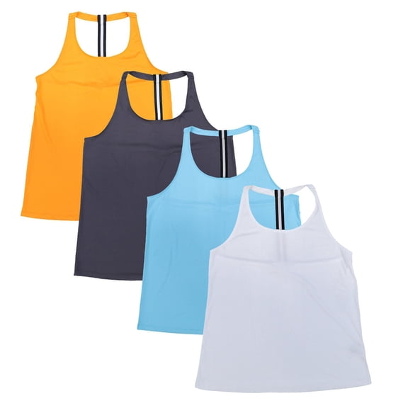 Ideology Women's T-Shirt Active Racerback Tank Top Gym Sleeveless Workout Tee