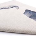 thumbnail image 3 of Linen printed pillowcase four piece set comfortable soft home decor detachable pillowcase, 3 of 4