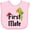 AD-Pink, variant on Inktastic First Mate Pirate with Parrot and Bandanna Boys or Girls Baby Bib
