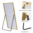thumbnail image 6 of 71" x 1.6" Gold Classic Floor Mirror, 6 of 7