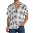 thumbnail image 3 of Naloa Airplane Men's Loose Fit Cuban Collar Short-Sleeve Shirt with Button-down and Chest Pocket for Everyday Wear Outings - XX-Large, 3 of 7