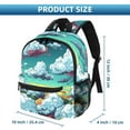 thumbnail image 2 of Cloud Cute Book Bag with Adjustable Shoulder Strap, Large Capacity, Printed Design - Cute Accessories Backpack, 2 of 6