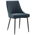 thumbnail image 2 of Modway Viscount 19" Fabric Dining Chairs in Black/Azure Blue (Set of 2), 2 of 7