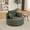 50" Green Corduroy, variant on FFH 50" Oversized Round Chaise Lounge Chair, Boneless Cloud Sofa with Cylindrical Backrest Pillow, Plush Corduroy Green