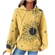 thumbnail image 2 of Sudaderas y chaquetas casuales con capucha de manga larga para mujer, sudaderas casuales de cuello redondo y manga larga, blusas lisas con capucha, top de poliéster para mujer, 2 of 5
