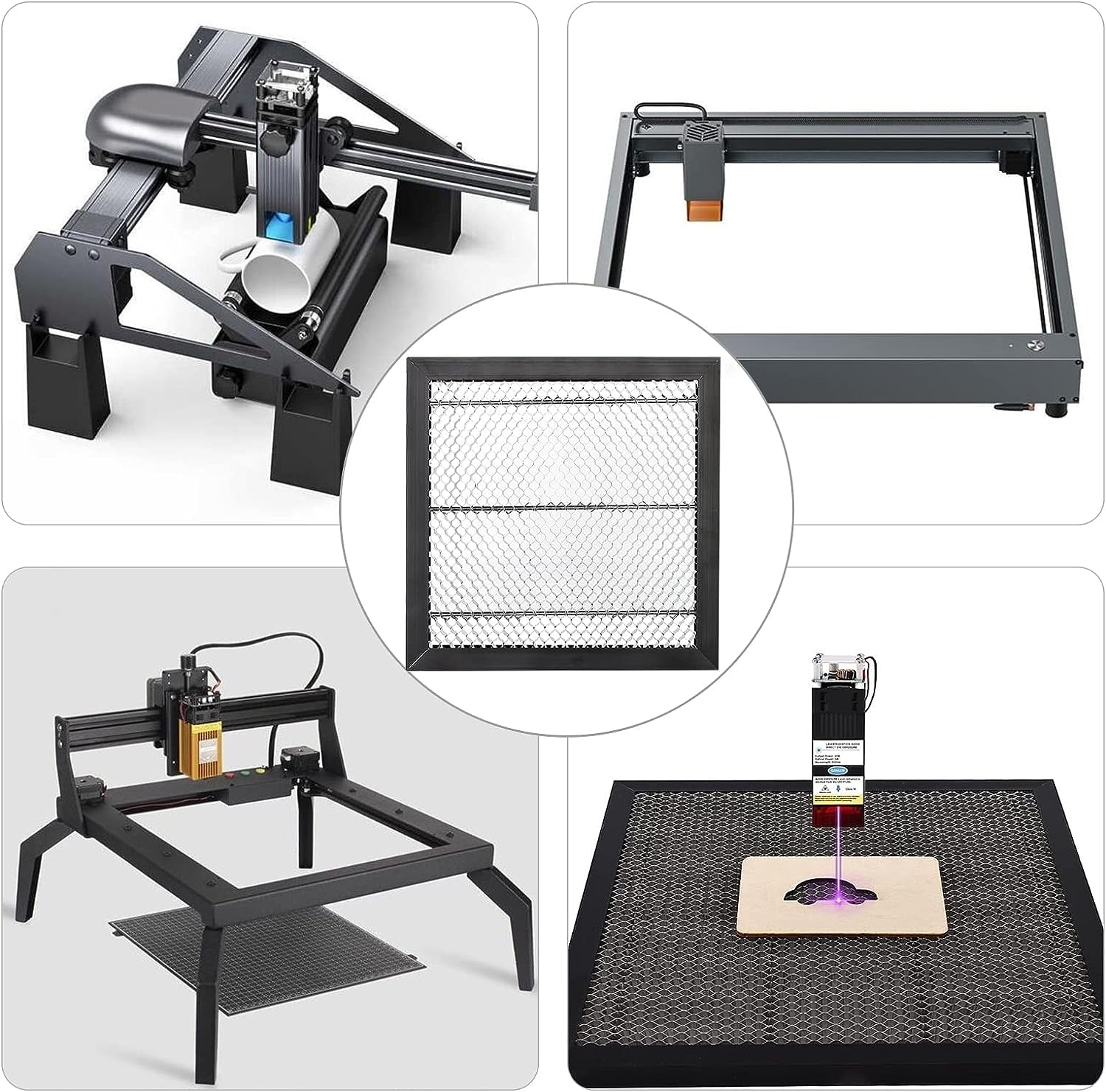 12x12x0.87inch Honeycomb Laser Bed Honeycomb Working Table Panel Cutting Table for Laser Engraver and Cutting Machine