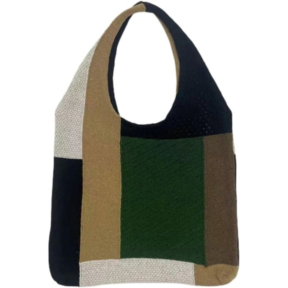Kukuzhu Crochet Bags Womens Shoulder Bag Crochet Tote Bag Artist Knitted Hobo Bag Summer Beach Bags for Vacation Daily Use