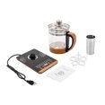 thumbnail image 1 of Electric Kettle  800W Electric Pour Over Coffee and Tea Kettle with Digital Panel Heating Base  Portable 1.8L Hot Water Boiler with Cover Clip and Scale for Living Room  Office  Home  Ind, 1 of 3