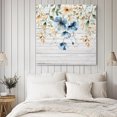 thumbnail image 4 of Spring Floral Wall Art Painting on Canvas, Weeping Blue Botanical Summer Vintage Canvas Art Home Prints Wall Art Framed Modern Artwork for Living Room Bedroom Wall Decor 12x12in, 4 of 9