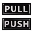 thumbnail image 1 of Letrero de Puerta de Empuje y Tirar Uxcell 2"x5" Adhesivo de PVC Horizontal Sticker Blanco 1 Set, 1 of 6