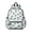 Football Silhouette Green, variant on Football Shadow Brown Pattern Backpack for School, Cute School Bag with Adjustable Shoulder Straps and Padded Back, 13.4"x11"x4.7"