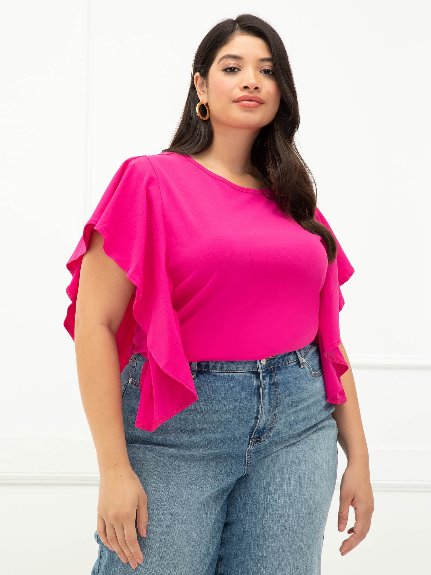 ELOQUII Elements Womens Plus Size T Shirt With India Ubuy