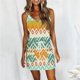 thumbnail image 1 of Moda mujer verano casual estampado floral tirantes sin mangas correas vestido Pompotops  qyievc1397, 1 of 5