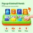 Toddler Pop Up Toy with Music and Light, Cause and Effect Toys for 6 9