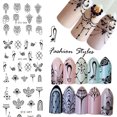 thumbnail image 2 of One Sheet Embossed 3D Nail Stickers Blooming Flower Animal Cat Stickers Decals Manicure Nail Art Tips Decoration, 2 of 8