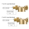 thumbnail image 4 of Hot Water Siphon Backwash Prefilter Purifier System, 40micron Stainless Steel Mesh Copper Cover Whole House Pre-filter, 4 of 6