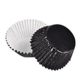 thumbnail image 1 of unbranded 100Ud De Papel Para Pasteles Negros Para Hornear Cupcakes Y Snacks, 1 of 5