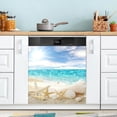 thumbnail image 5 of Coolnut Beach Dishwasher Magnet Cover,Reusable Fridge Panel Decal with Magnetic Stickers for Kitchen Appliance Home Decor, 23"x 26", 5 of 6