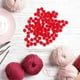 thumbnail image 4 of 100 pompones rojos pequeños para manualidades bolas peludas pompones limpiapipas para proyectos de manualidades DIY suministros de manualidades preescolares decoraciones de fiesta de Navidad, 4 of 8