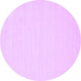 thumbnail image 1 of Ahgly Company Indoor Round Solid Purple Modern Area Rugs, 3' Round, 1 of 4