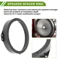 thumbnail image 3 of Anillo Espaciador de Altavoz Único Bargains Adaptador de Altavoz Tweeter para Fiat 500 2007 Impermeable Negro para 6.5" ABS 2 Pcs, 3 of 7