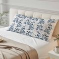 thumbnail image 4 of Blue Fruit Body Pillow Covers 20"x54", Vintage Plant Nature Botanical Flower Floral Soft Brushed Microfiber Breathable Throw Pillow Covers, Pillowcase with Zipper for Couch Sofa Bedroom Living Room, 4 of 9