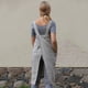 thumbnail image 5 of Delantal cuadrado para mujer, vestido de mezcla de algodón/lino con 2 bolsillos, para hornear, cocinar, jardinería, trabajos, 5 of 7