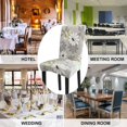 thumbnail image 5 of Chair Covers, Dining Room Chair Covers Stretch Chair Covers for Dining Room Set of 4,Dining Chair Covers for Kitchen,Hotel,Dining Room, Ceremony, 5 of 6