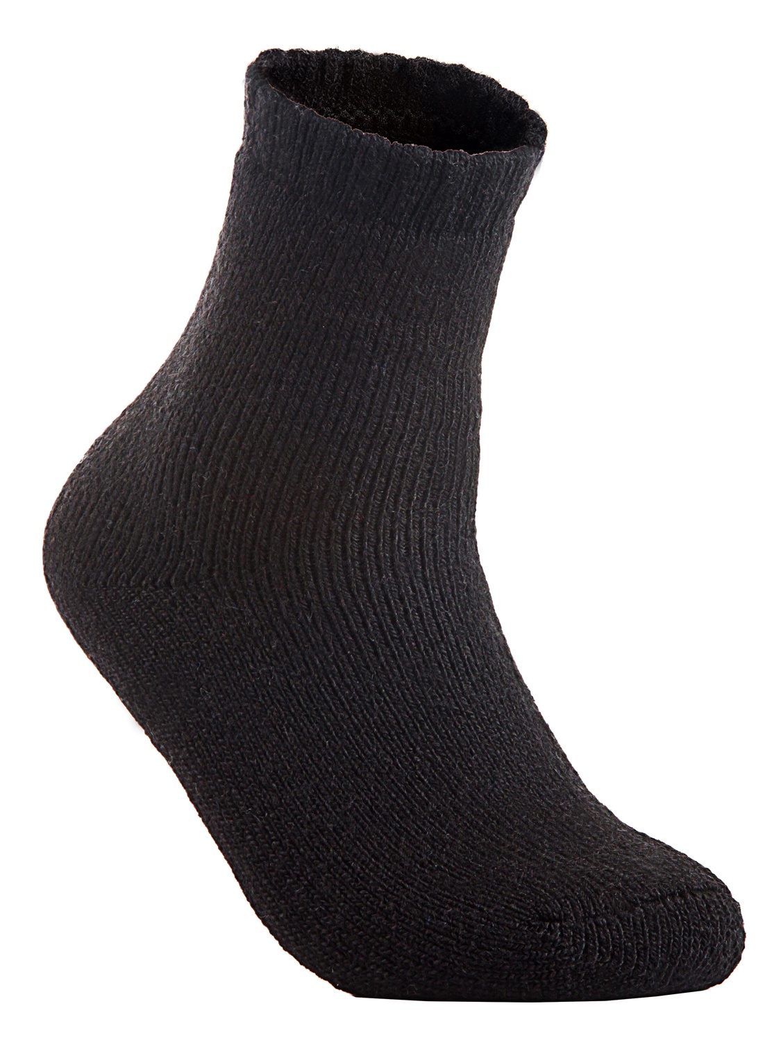 Lian Lifestyle Women's 4 Pairs Extra Thick Wool Boot Socks Crew Plain Size 6-10 Lk1602 (Black)