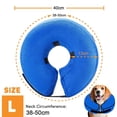thumbnail image 2 of Collar inflable protector Levamdar para perros y gatos Collar de recuperación suave, 2 of 8