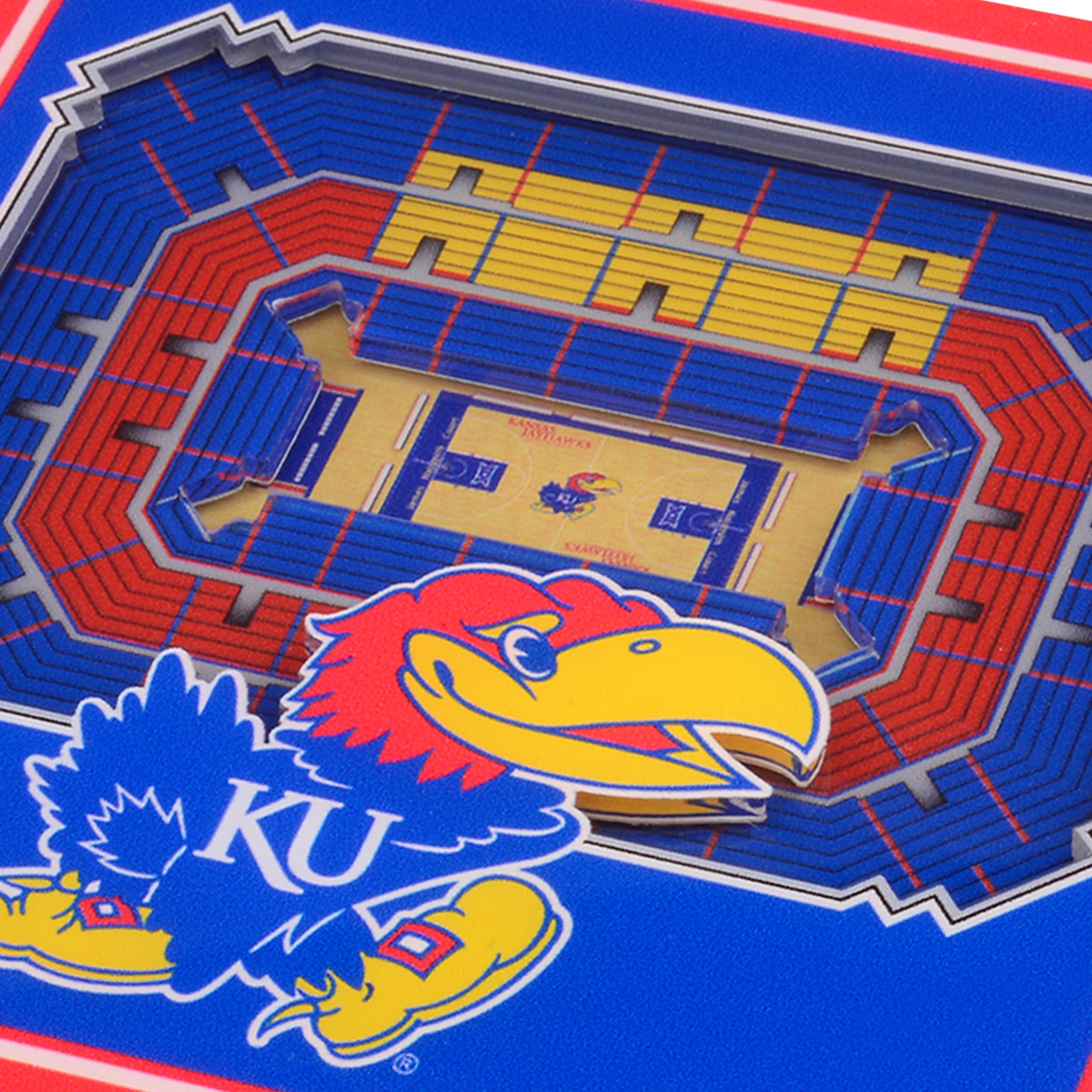 YouTheFan NCAA Kansas Jayhawks Stadiumview Cribbage