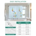thumbnail image 6 of Colorful Map Tie Up Curtains for Windows 63 Inch Length Balloon Curtains Kitchen Adjustable Balloon Window Shade Modern Abstract Minimalist Illustration Art Tie Up Bathroom Curtain Window 46"x63", 6 of 6