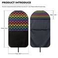 thumbnail image 7 of POLERO Rainbow Butterfly Terry Cloth Car Seat Cover Sweating, Non Slip Back Protector for Vans Cars and Trucks, 1 Pack Sweat Towel Cover, 7 of 7