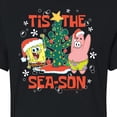 thumbnail image 3 of SpongeBob SquarePants - Tis The Season - Juniors Cropped Cotton Blend T-Shirt, 3 of 6