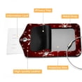 thumbnail image 4 of Luggage Tag, Travel Tags, Handbag Tag - Square PU Leather 2 Pack with Privacy Cover and Stainless Steel Ring - Suitable for Travel, Backpack, Handbag [Amazon Approved] Christmas Snowflakes, 4 of 7